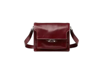 Marni TRUNK SOFT Shoulder Bag in Shiny Calf Leather