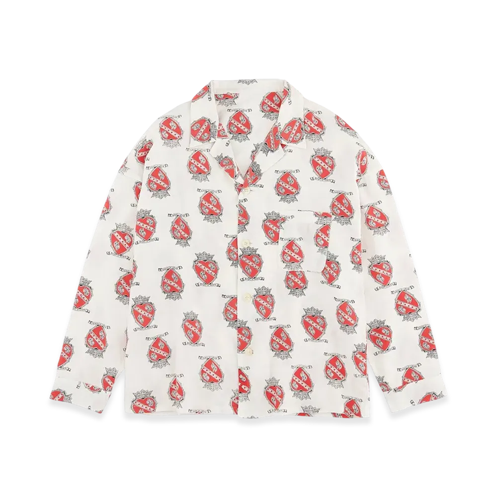SAINT Mxxxxxx Pajama Shirt Heart "White"