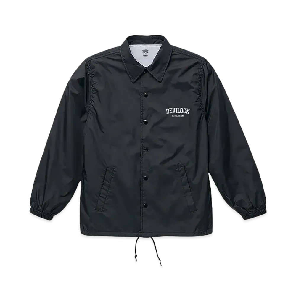 DEVILOCK SKULL AND BONE COACH JACKET "BLACK"