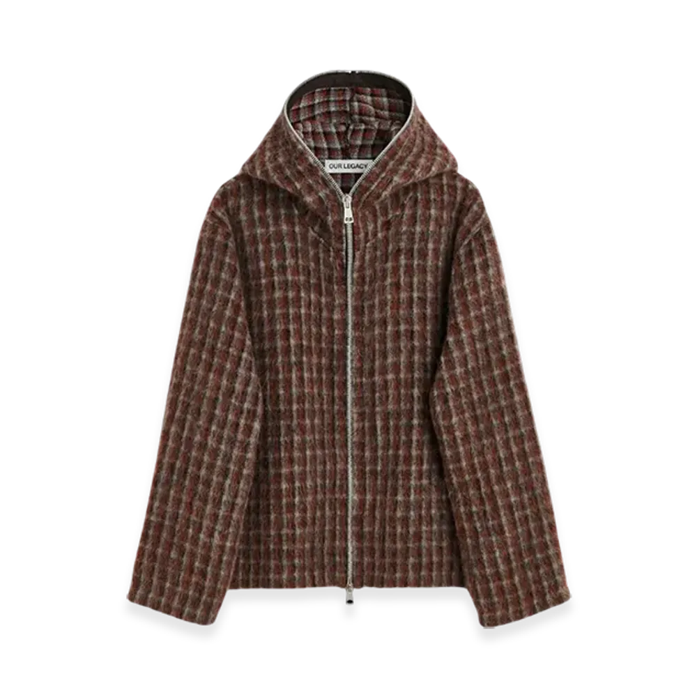 OUR LEGACY Full Zip Hood "Boston Check"