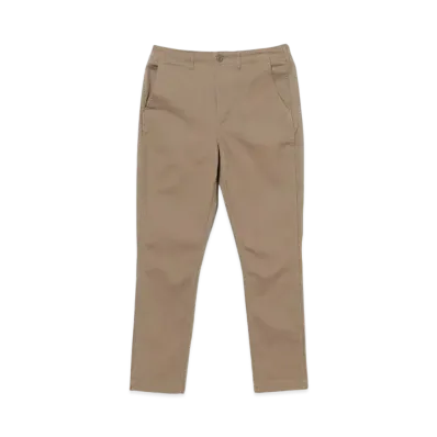 BEAMS Cotton Pique Stretch Tapered Pants "Beige"