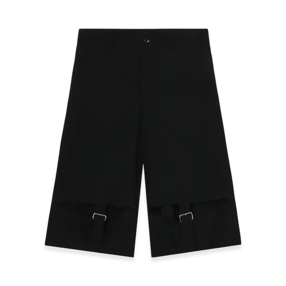 BLACK COMME des GARCONS Buckle Shorts "Black"