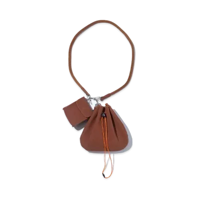 F/CE. Tech Suede Chain Purse "Camel"