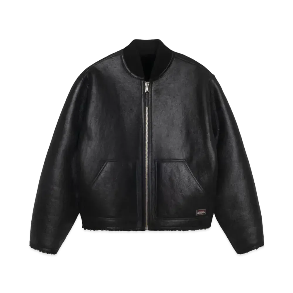 Stussy Shearling Reversible Bomber "Black"