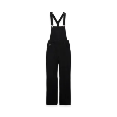 PRADA Women's Denim Overalls "Black"