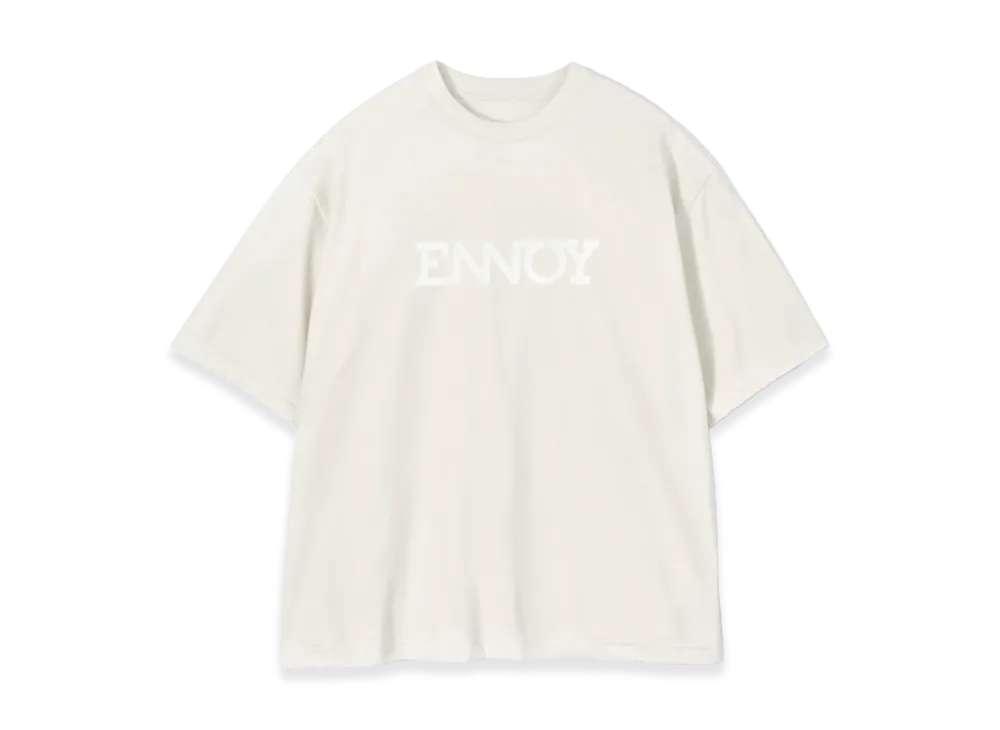 ENNOY Electric Logo Fade T-Shirt "Off White"