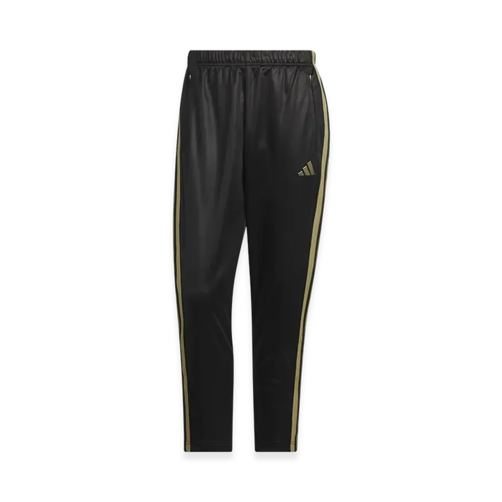 adidas Stadium Gold Climawarm Full Length Open Hem Pants "Black/Gold Metallic"