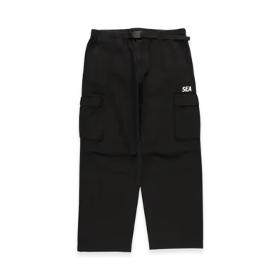WIND AND SEA Wide Leg Cargo Pants "Black"