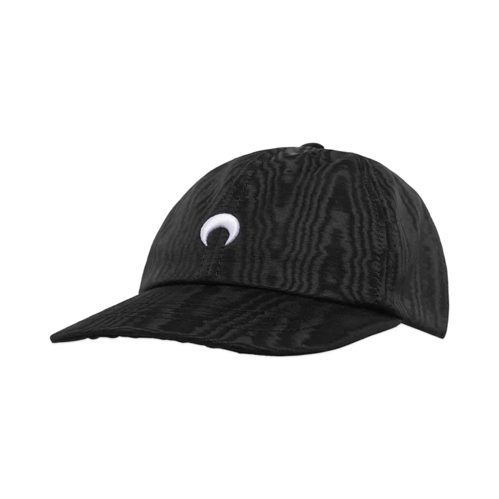 Marine serre RECYCLED MOIRE BASEBALL CAP (24AW) "BLACK"