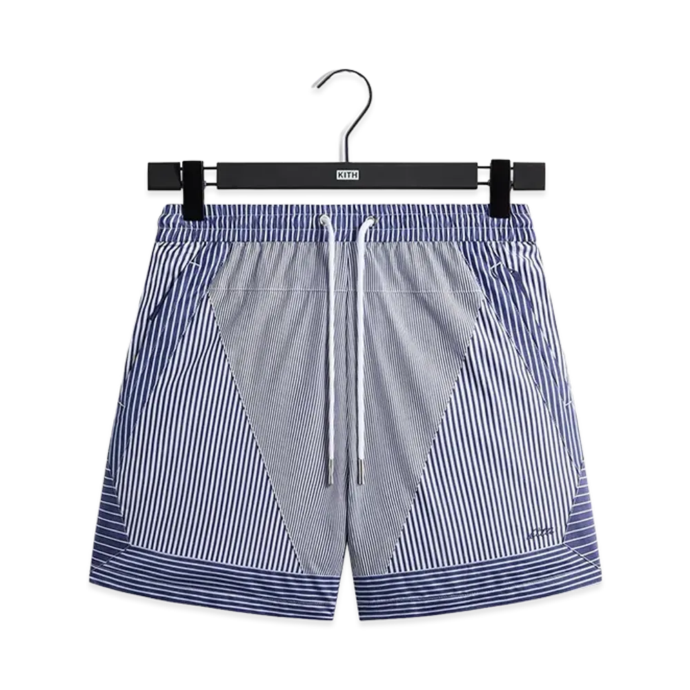 Kith Poplin Stripe Turbo Short "Darkshore"