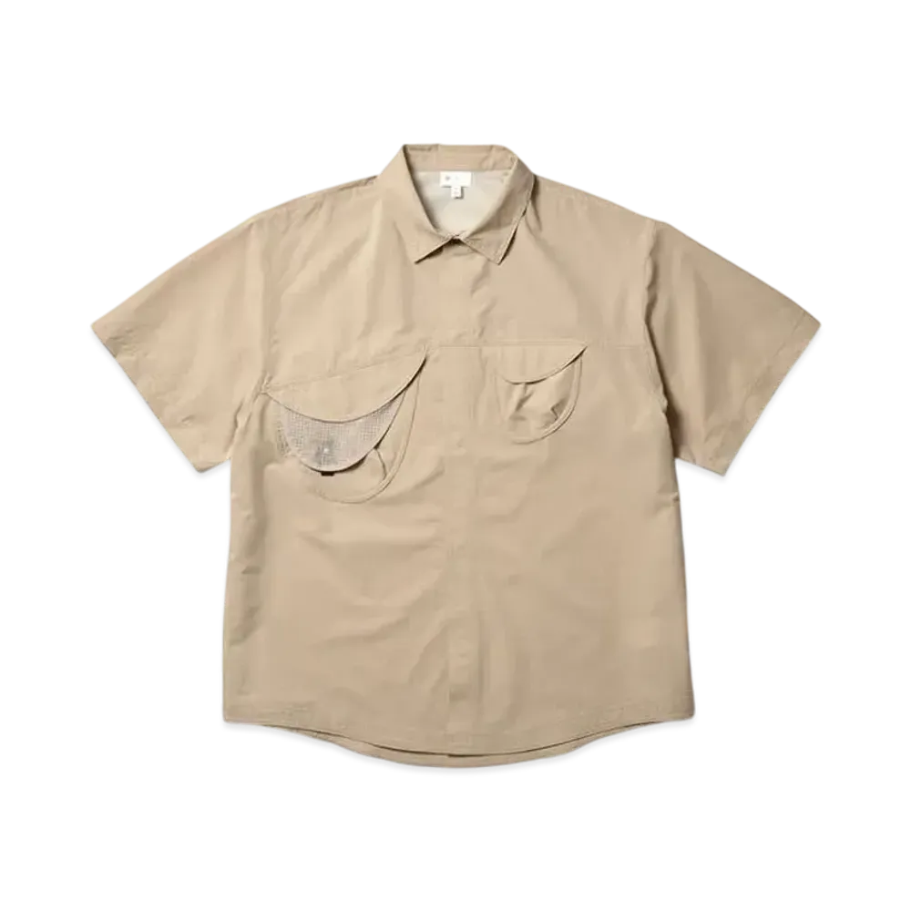 Goldwin 0 Short Sleeve Asymmetry Camp Shirt (Unisex) "Silica"