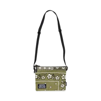 NEIGHBORHOOD BANDANA CHOPPED SACOCHE / C-LUGGAGE "Olive Drab"