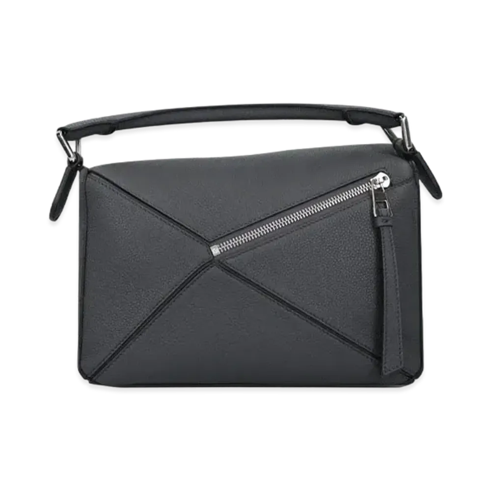 LOEWE Small Puzzle Bag In Soft Grained Calfskin "Anthracite"