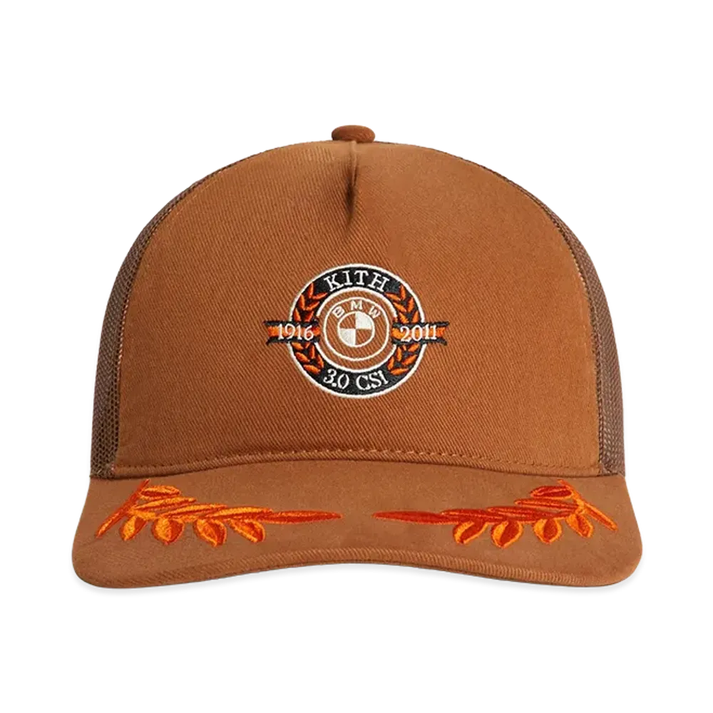 Kith x BMW Podium Brushed Twill Relaxed Trucker Cap "Desert"