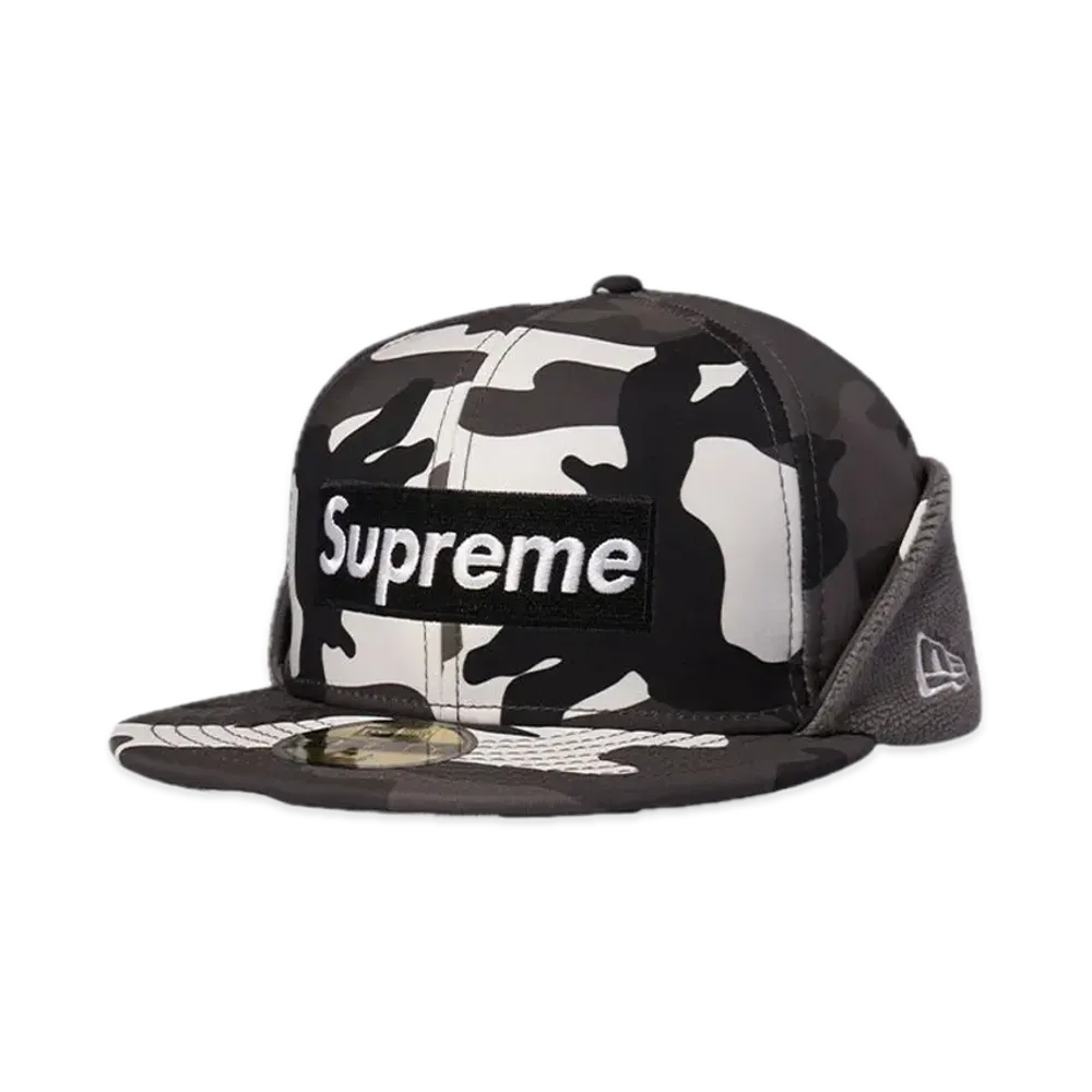 Supreme Windstopper Earflap Box Logo New Era "Snow Camo"