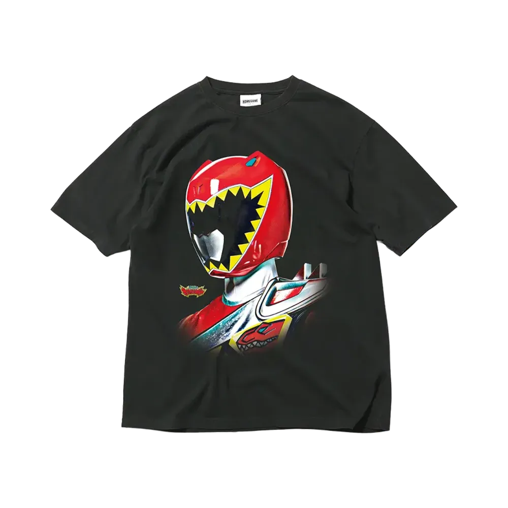 スーパー戦隊 x HOMEGAME \ 2013 キョウリュウレッド TEE "BLACK"