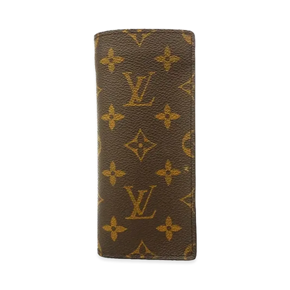 Louis Vuitton Etui Lunettes Simple Monogram "Brown"