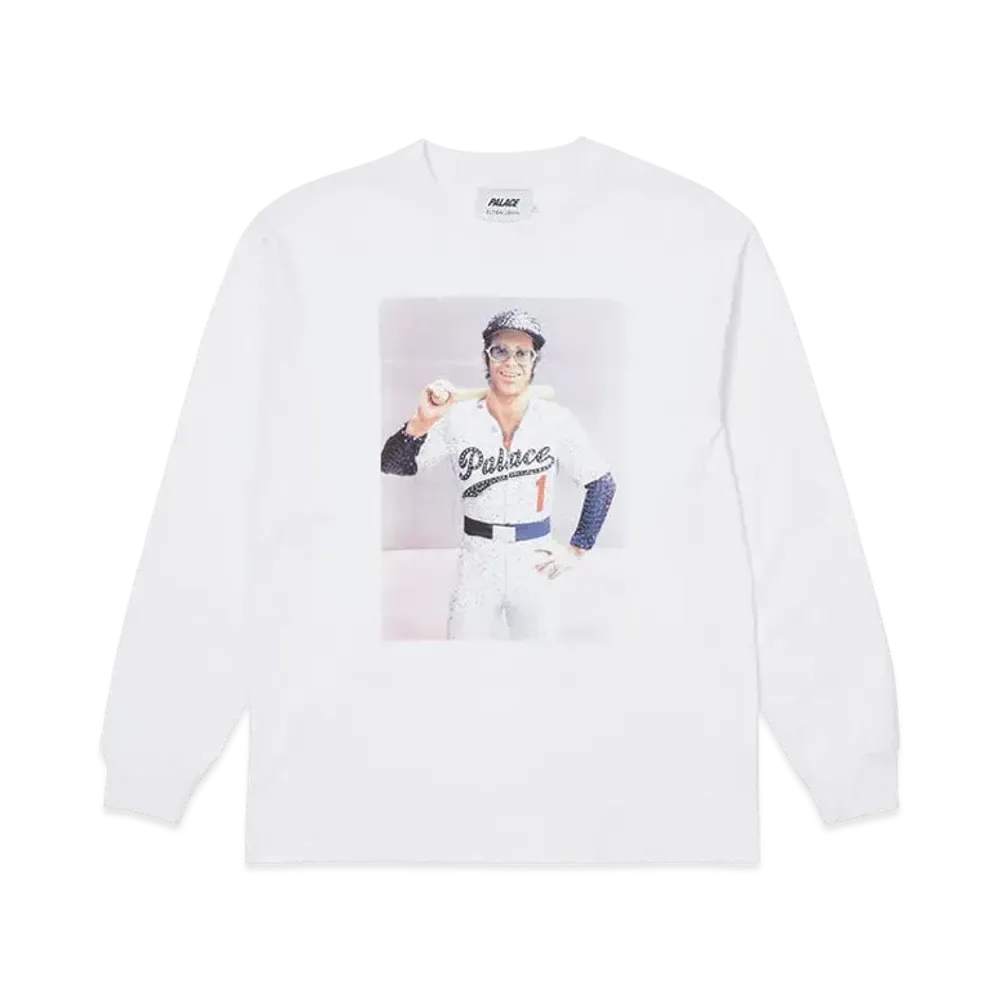 PALACE ELTON JOHN BALLER LONGSLEEVE "White"