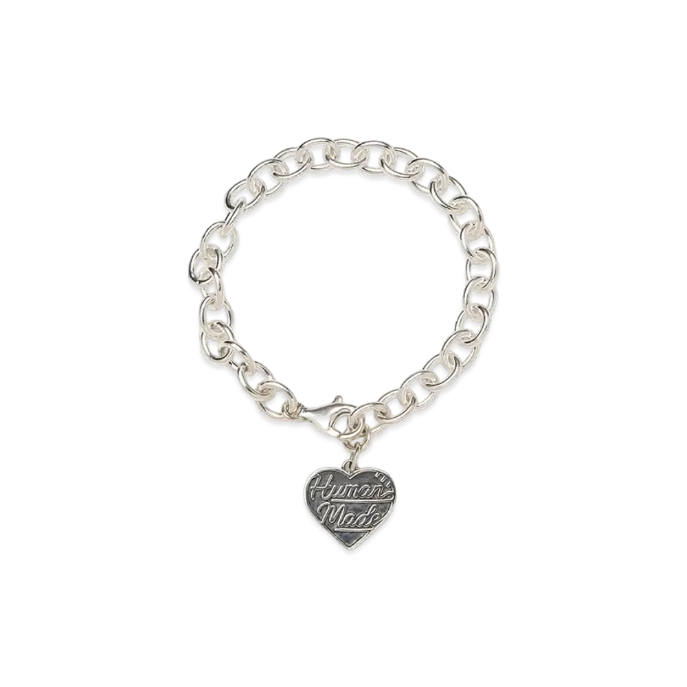 HUMAN MADE Heart Silver Bracelet "Black"
