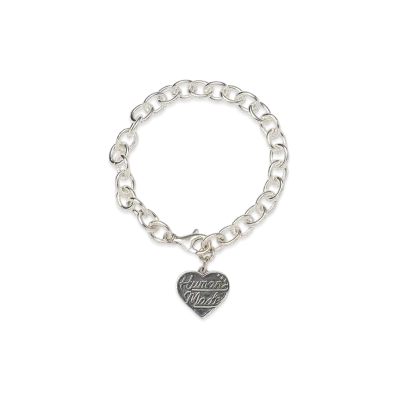 HUMAN MADE Heart Silver Bracelet "Black"