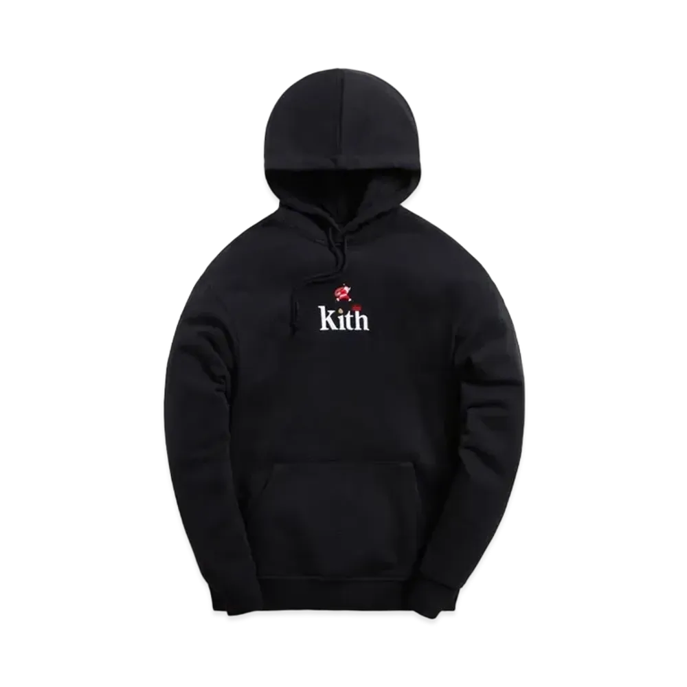 Kith Serif Chimney Hoodie "Black"