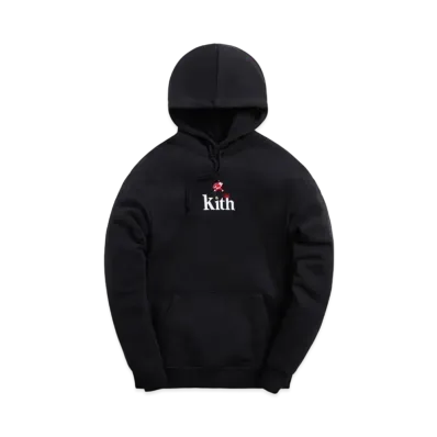 Kith Serif Chimney Hoodie "Black"