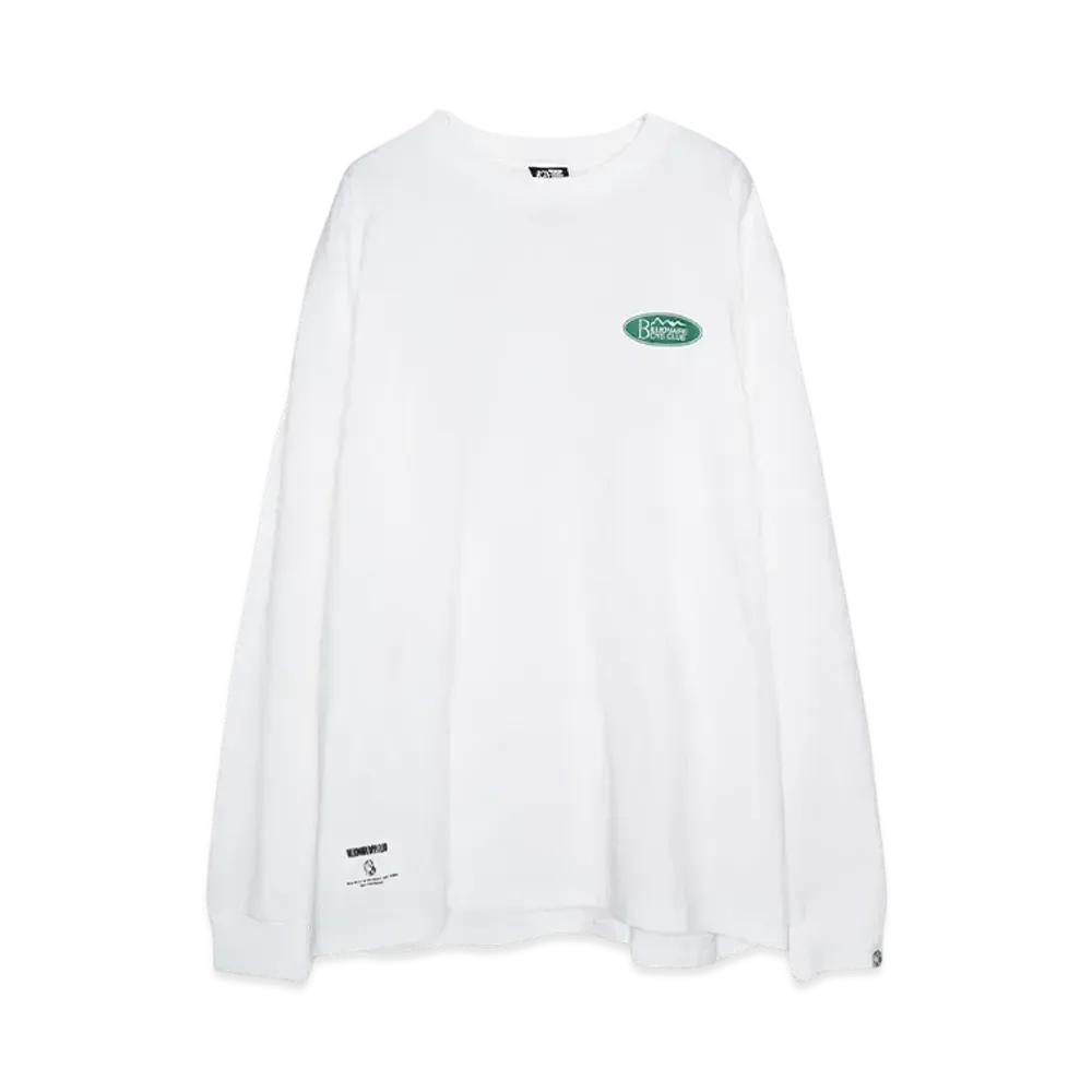 BBC x MANASTASH L/S TEE ARCH LOGO "WHITE"
