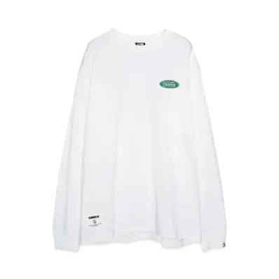 BBC x MANASTASH L/S TEE ARCH LOGO "WHITE"