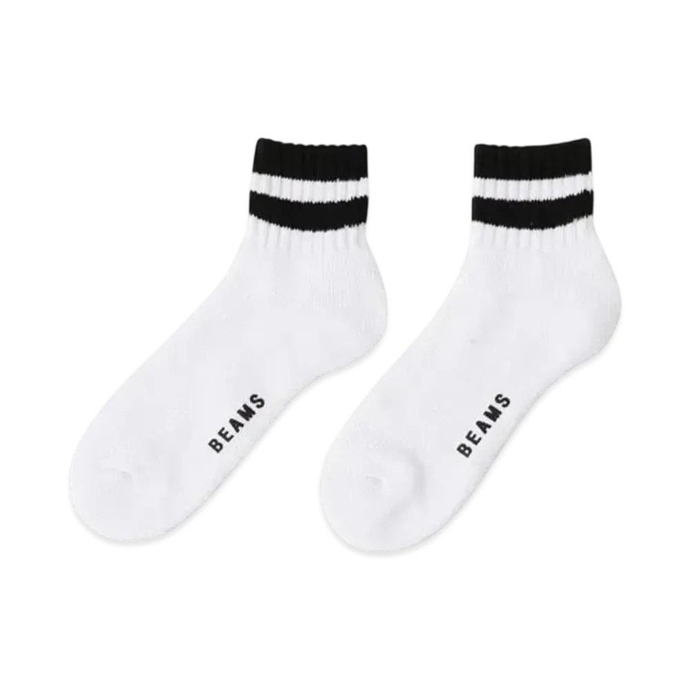 BEAMS Line Socks (2Pack) "White"