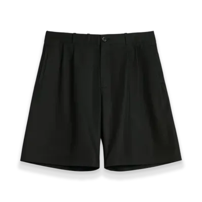 OUR LEGACY Ponte Shorts "Tasteful Black Megatwist Twill"