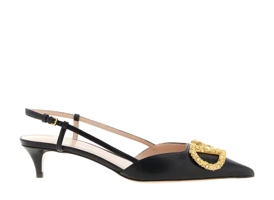 Valentino Garavani Women's Slingback Vlogo Signature "Black"