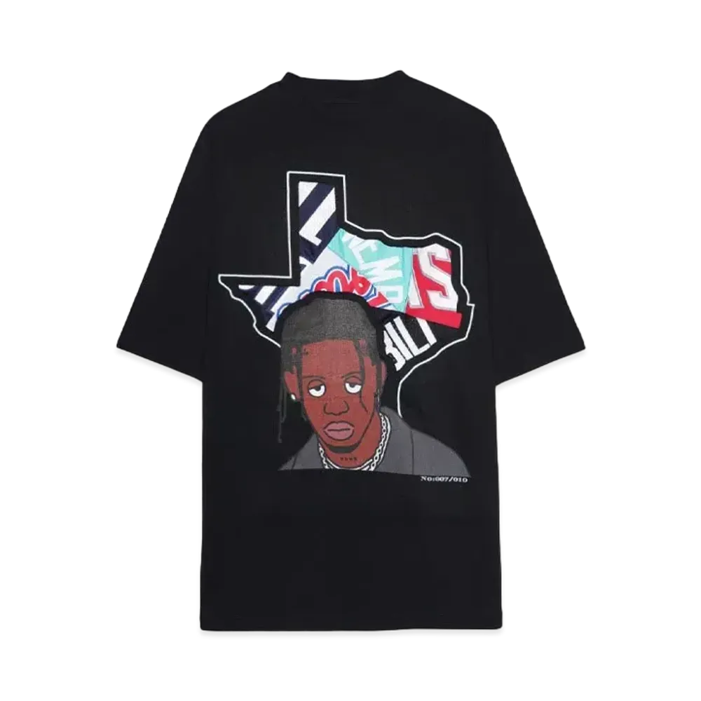 RISA x CIVIATELIER TEXAS LA FLAME TEE -007/010- "BLACK"