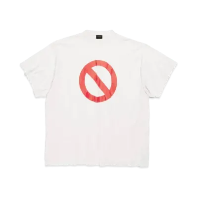 BALENCIAGA Men's Balenciaga Music | BFRND Series Inside-Out T-Shirt Oversized "Off White"