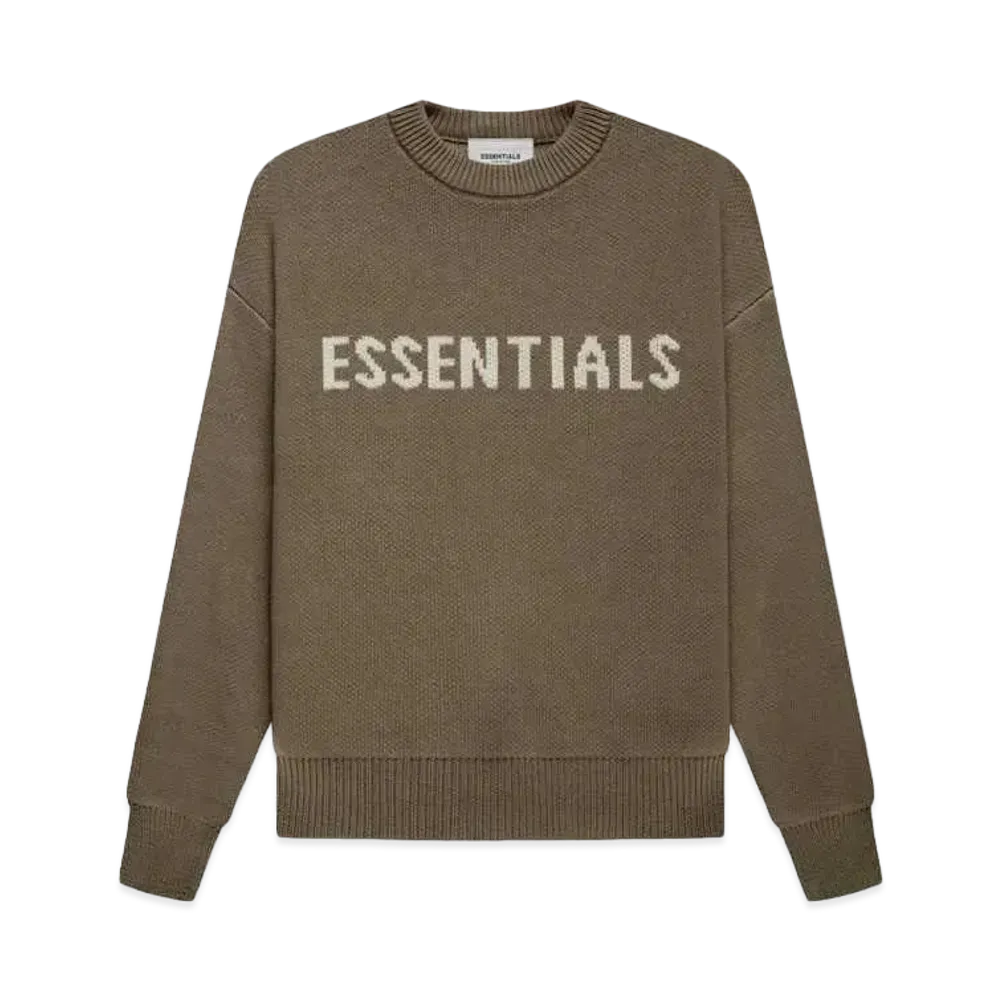 FEAR OF GOD ESSENTIALS KIDS KNIT PULLOVER "Harvest"