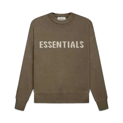 FEAR OF GOD ESSENTIALS KIDS KNIT PULLOVER "Harvest"