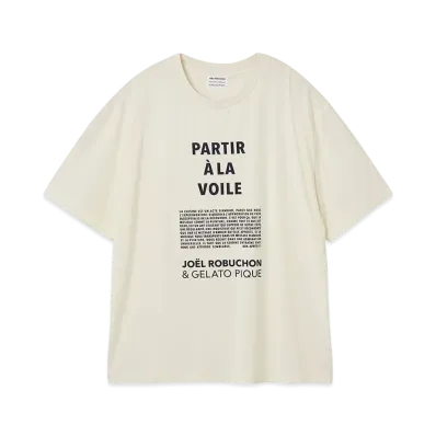 GELATO PIQUE x JOEL ROBUCHON Homme Cool Touch Sensation One Point Pullover "Off White"