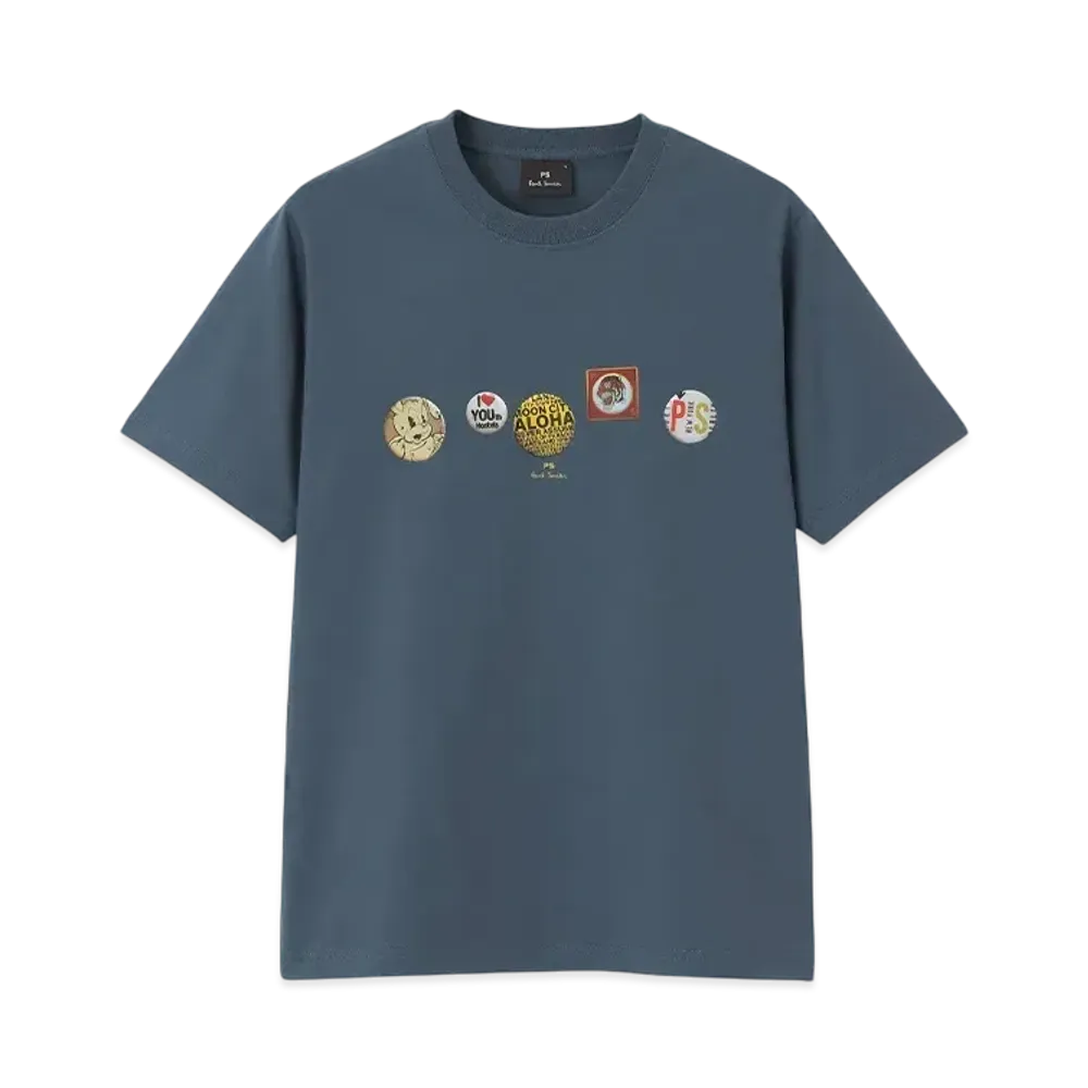 Paul Smith Button Badges Tee "DarkIndigo"