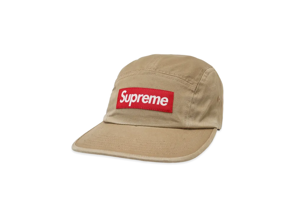Supreme Washed Chino Twill Camp Cap (24FW) "Beige"