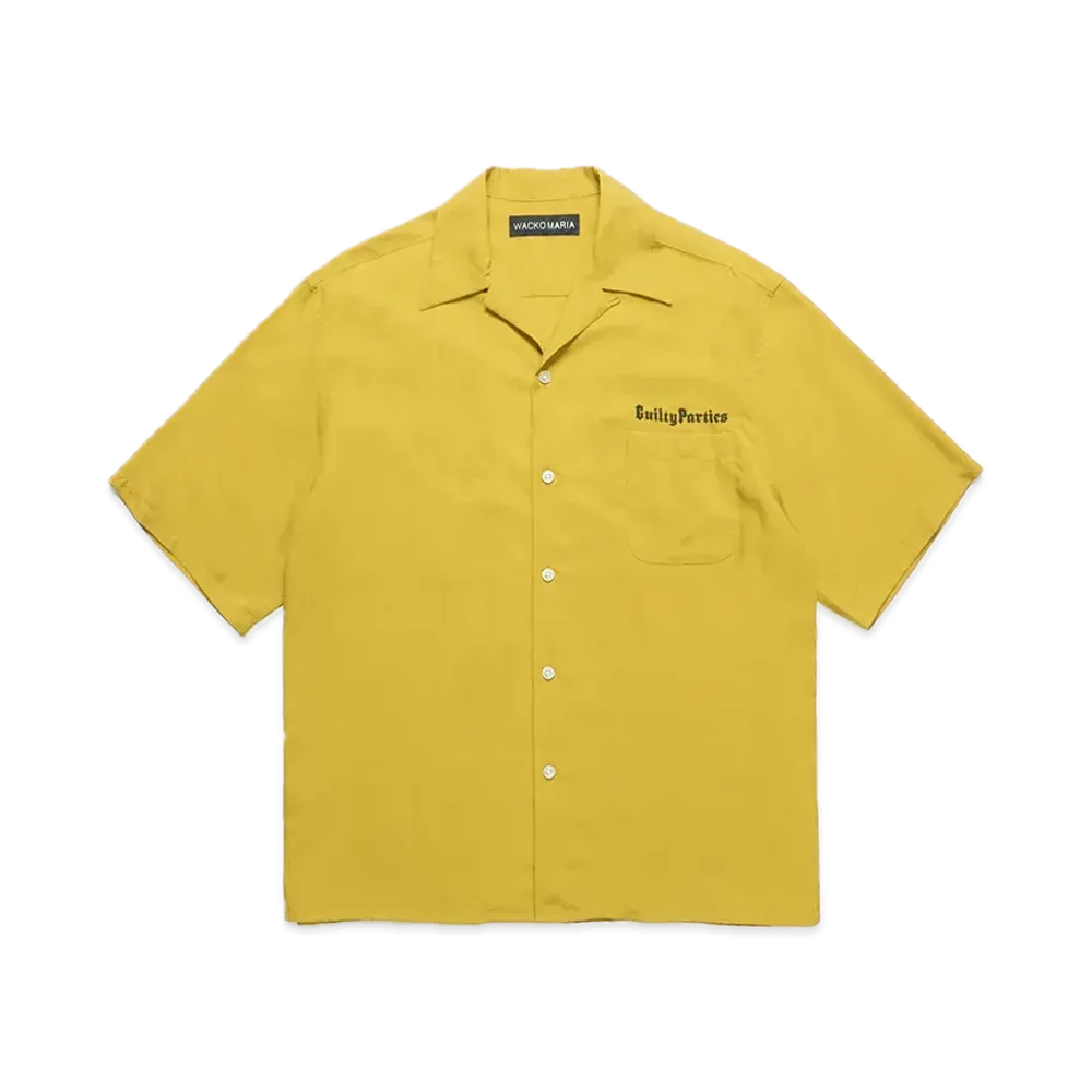 WACKO MARIA 50's Open Collar Shirt "Yellow"