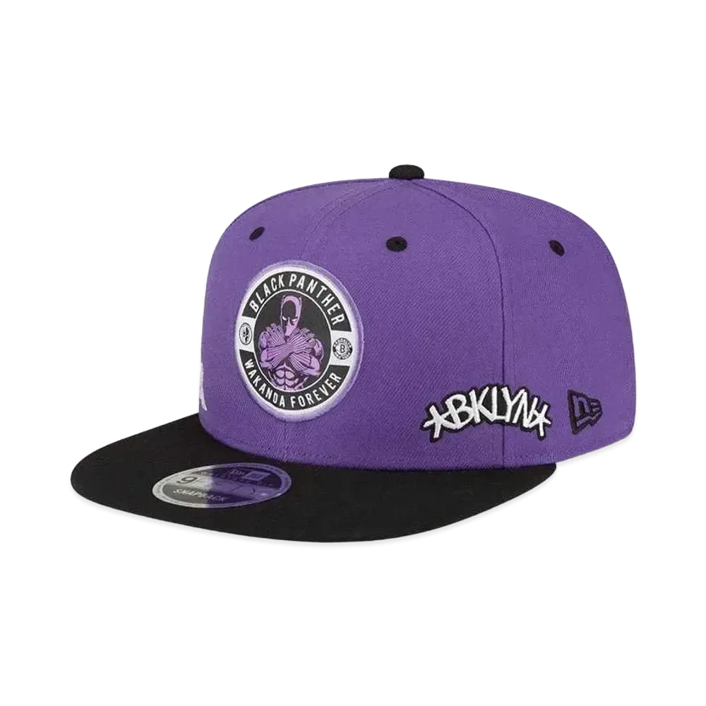 NEW ERA x NBA x MARVEL 9FIFTY Brooklyn Nets Black Panther "Purple/Black"