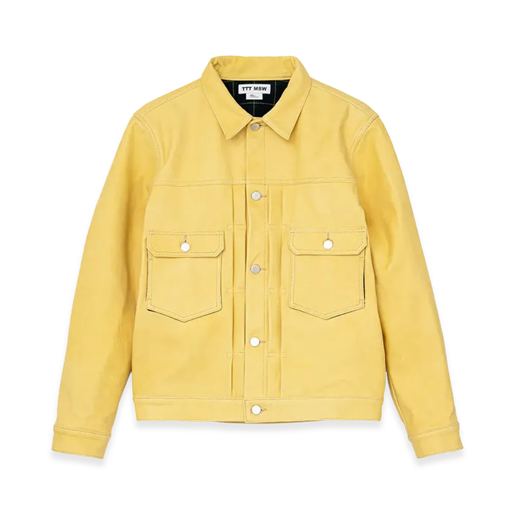 TTT MSW Leather Tracker Jacket "Yellow"