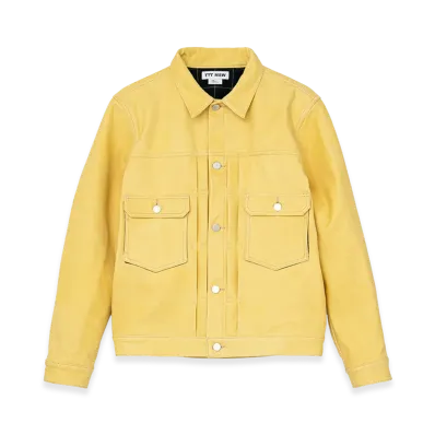 TTT MSW Leather Tracker Jacket "Yellow"