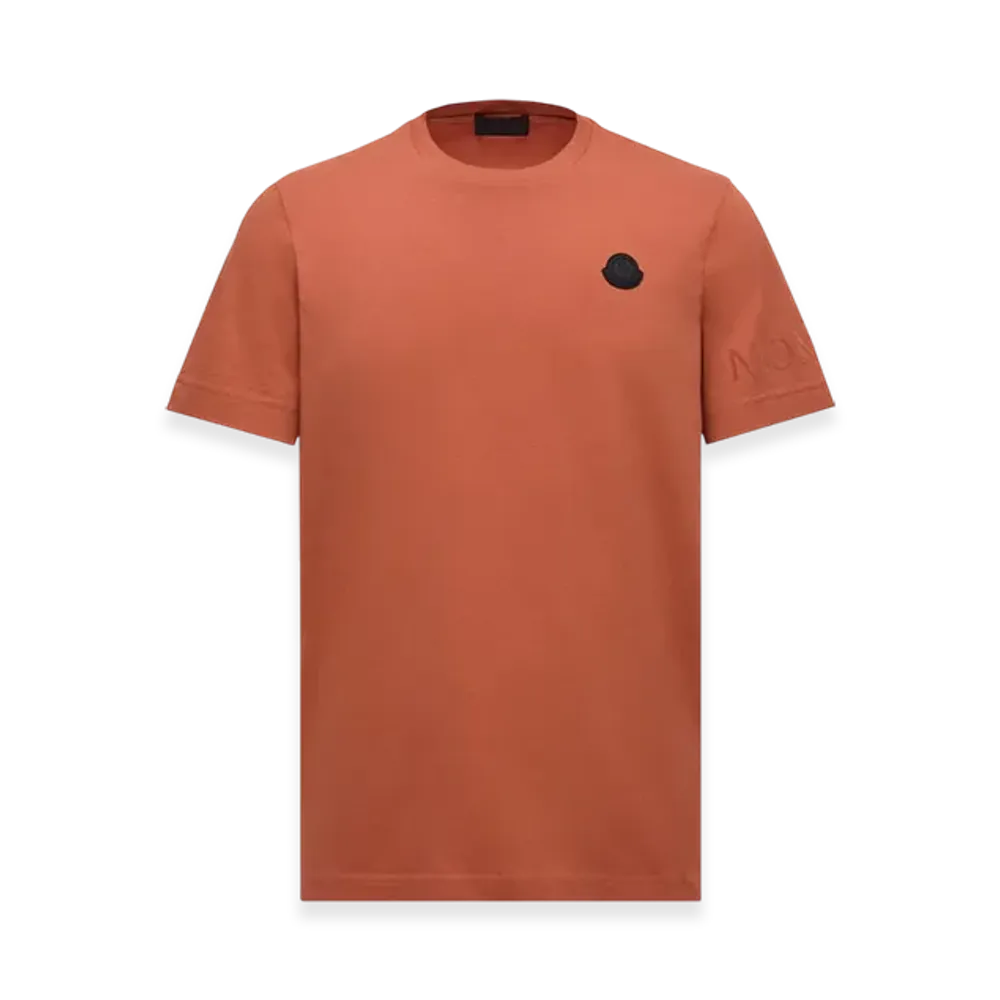 MONCLER Logo Cotton T-Shirt "Dark Orange"