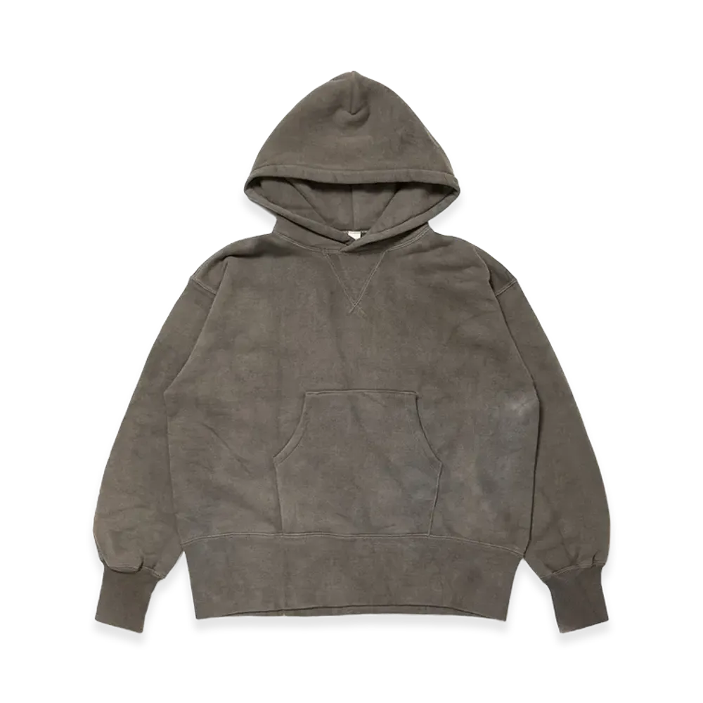 T.T Taiga Takahashi LOT.606 Hooded Sweat Shirt "Logwood Dyed Gray"