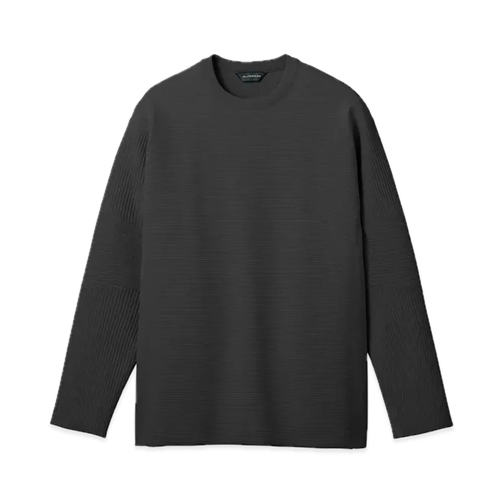 DESCENTE ALLTERRAIN Fusion Knit Crew Neck "Dark Gray"