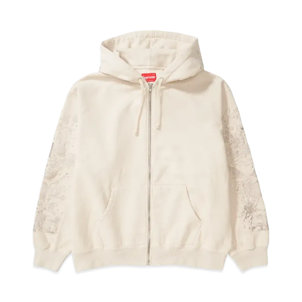 Supreme AOI Zip Up Hooded Sweatshirt "Natural"