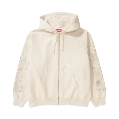 Supreme AOI Zip Up Hooded Sweatshirt "Natural"