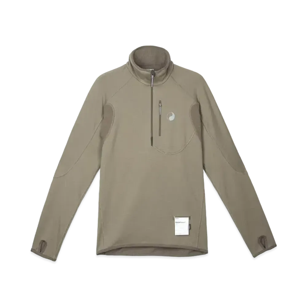 OUR LEGACY x Satisfy Ghostfleece Half Zip "Brown"