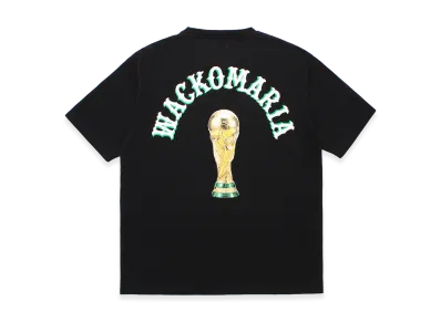 WACKO MARIA World Cup Washed Heavy Weight T-Shirt "Black"