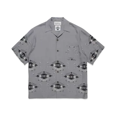 WACKO MARIA Wolf's Head / Hawaiian Shirt #2 "Gray"